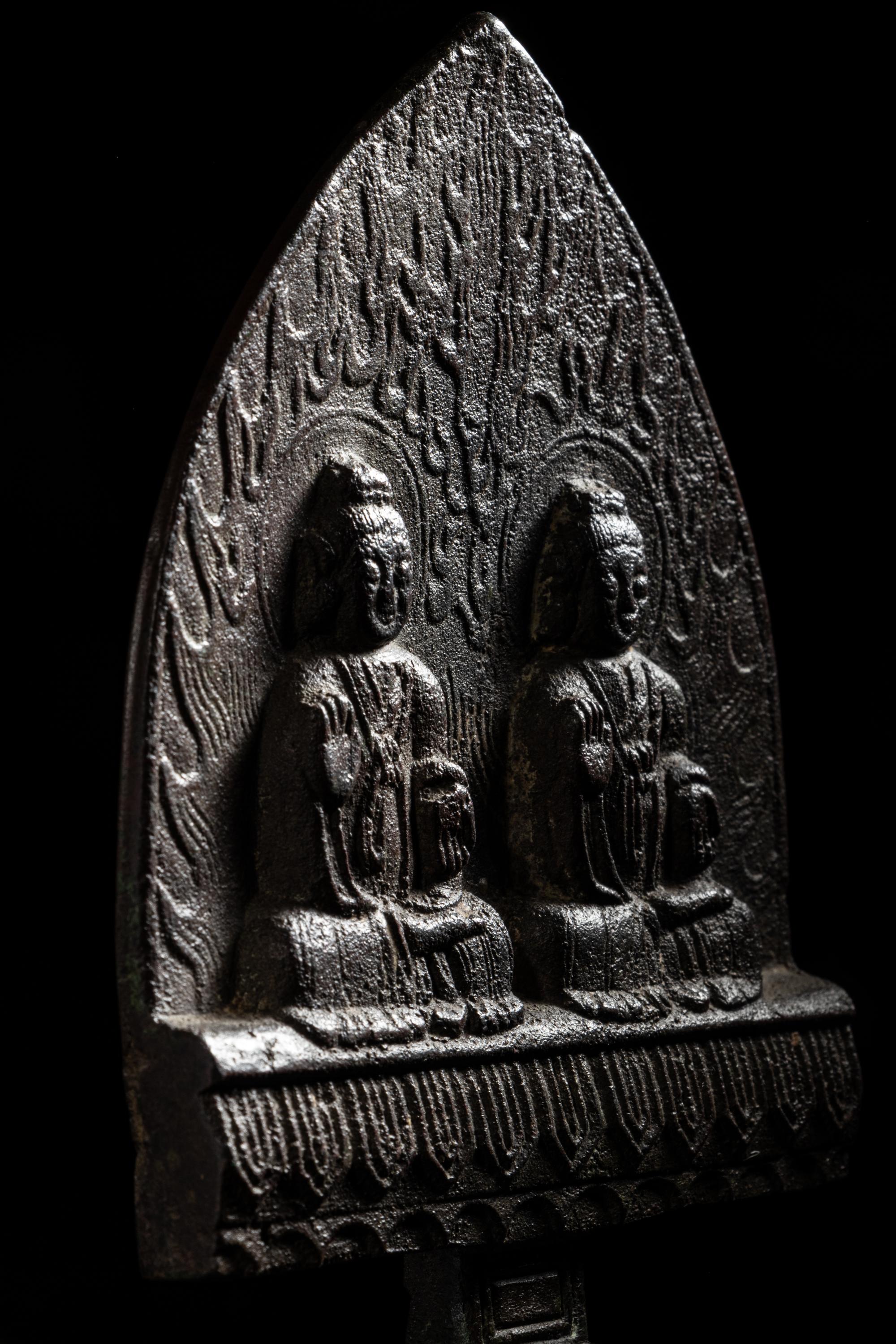 A Chinese Bronze Votive Figure of Buddha