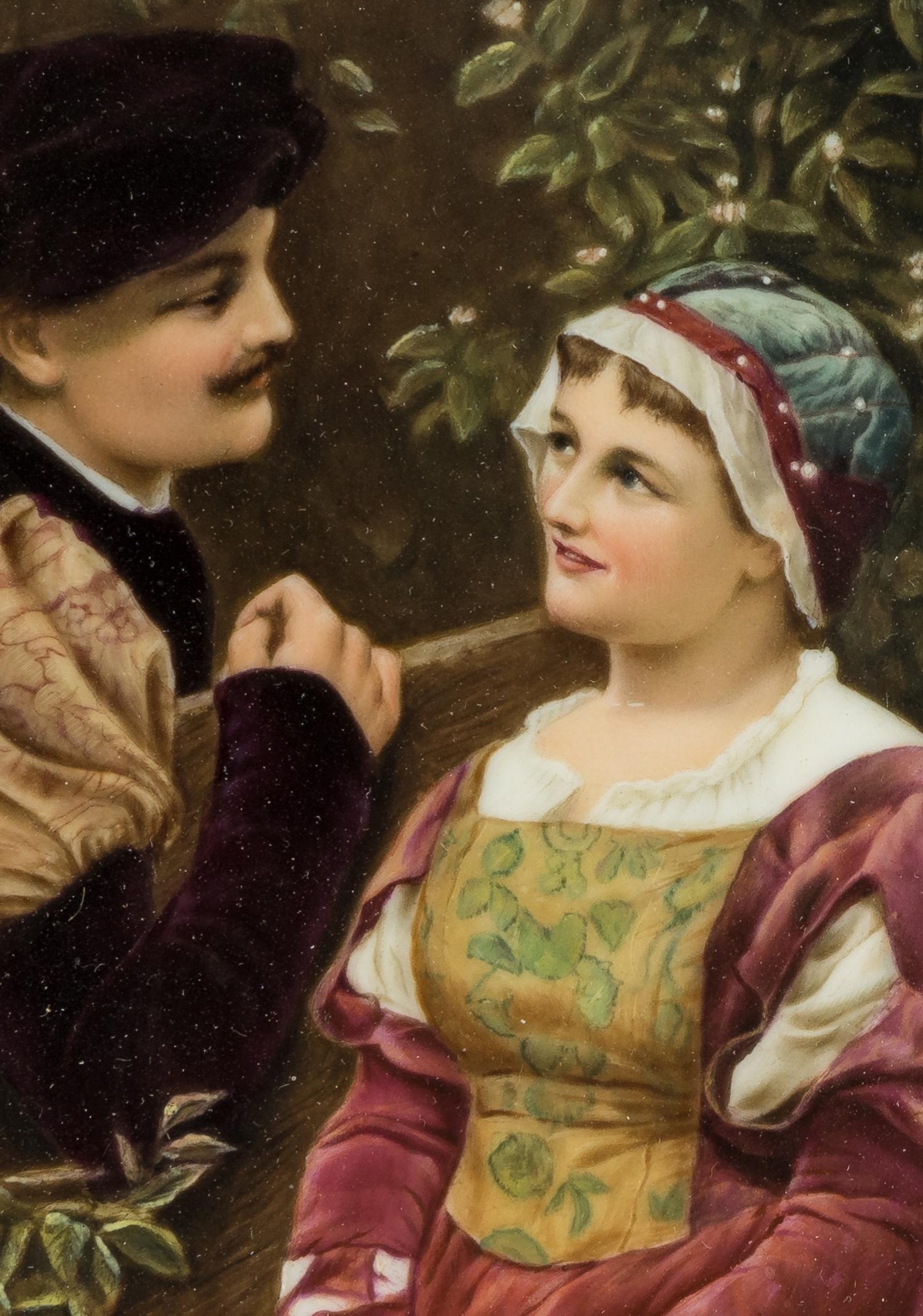 A Continental Porcelain Plaque