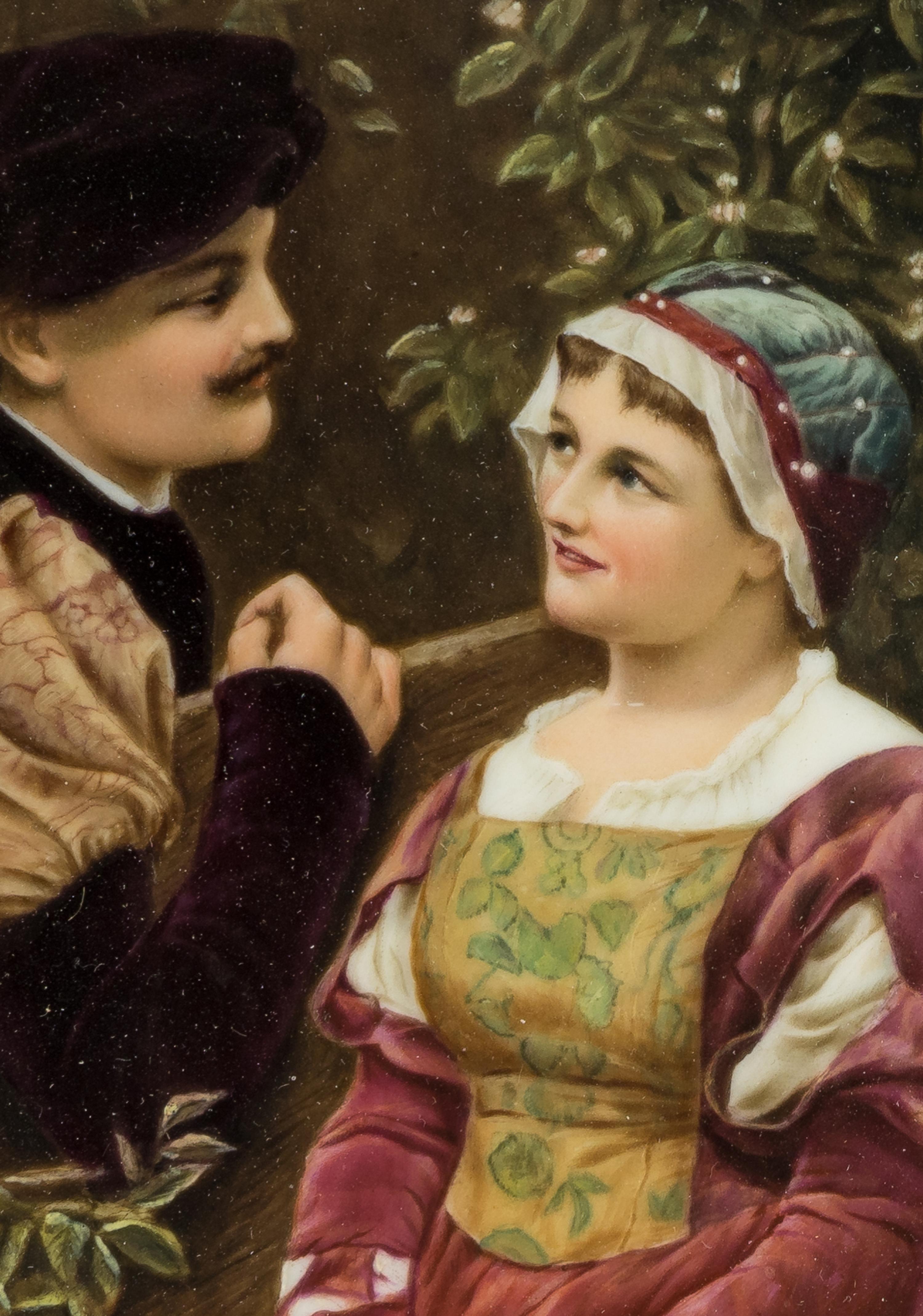 A Continental Porcelain Plaque