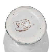 A French Majolica Swan Form Server