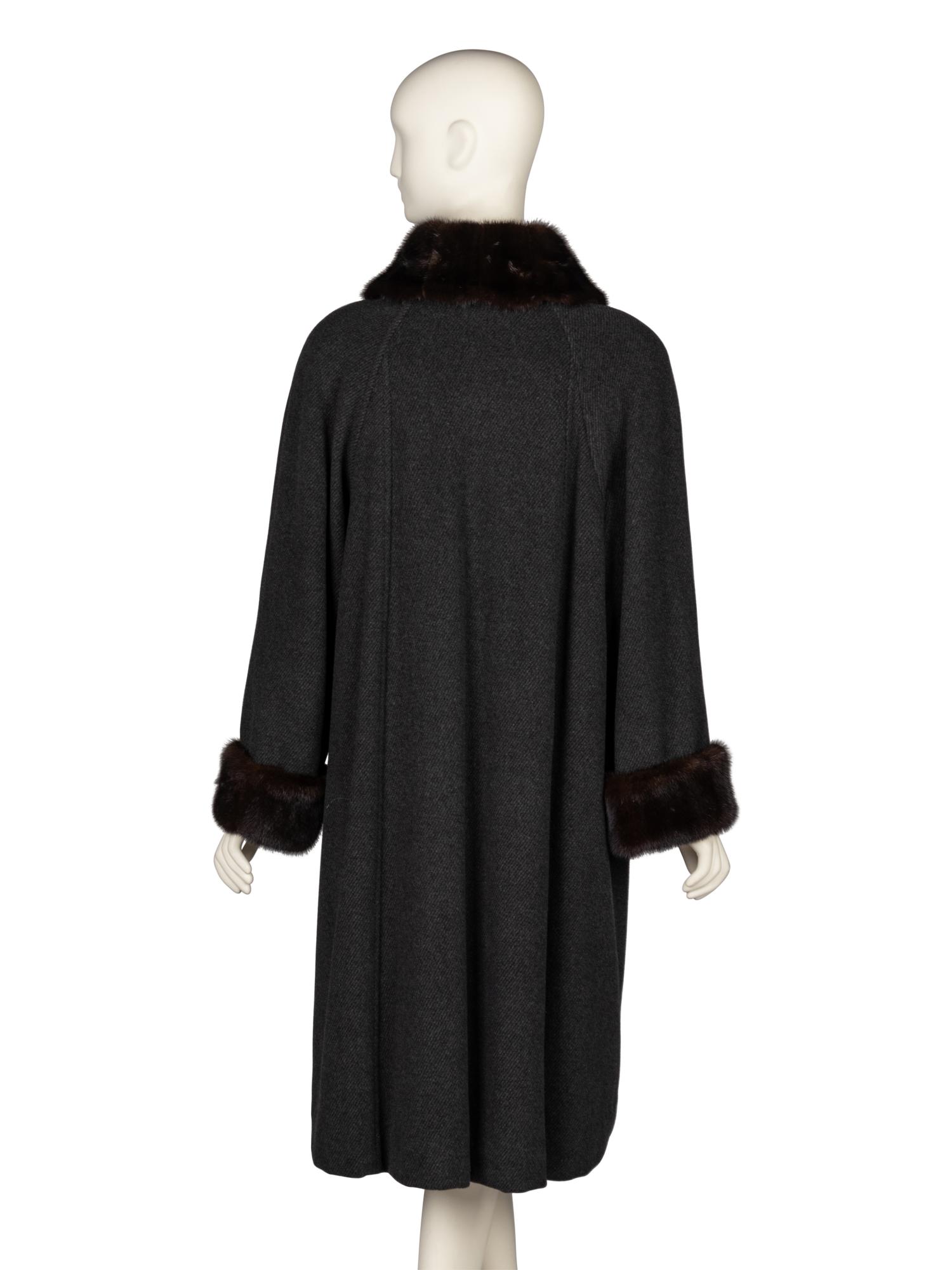 Mink-Lined Cashmere Coat
