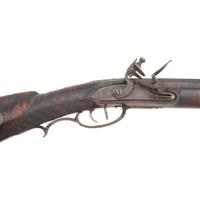 Full Stock Flintlock Rifle Signed H Gibbs