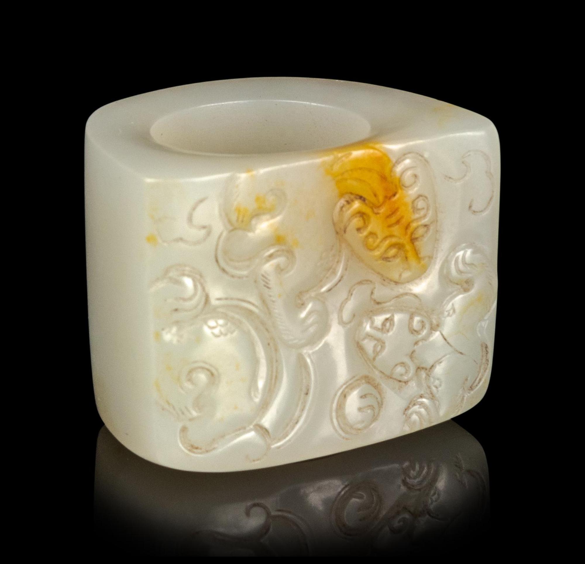 A White Jade Archer's Ring