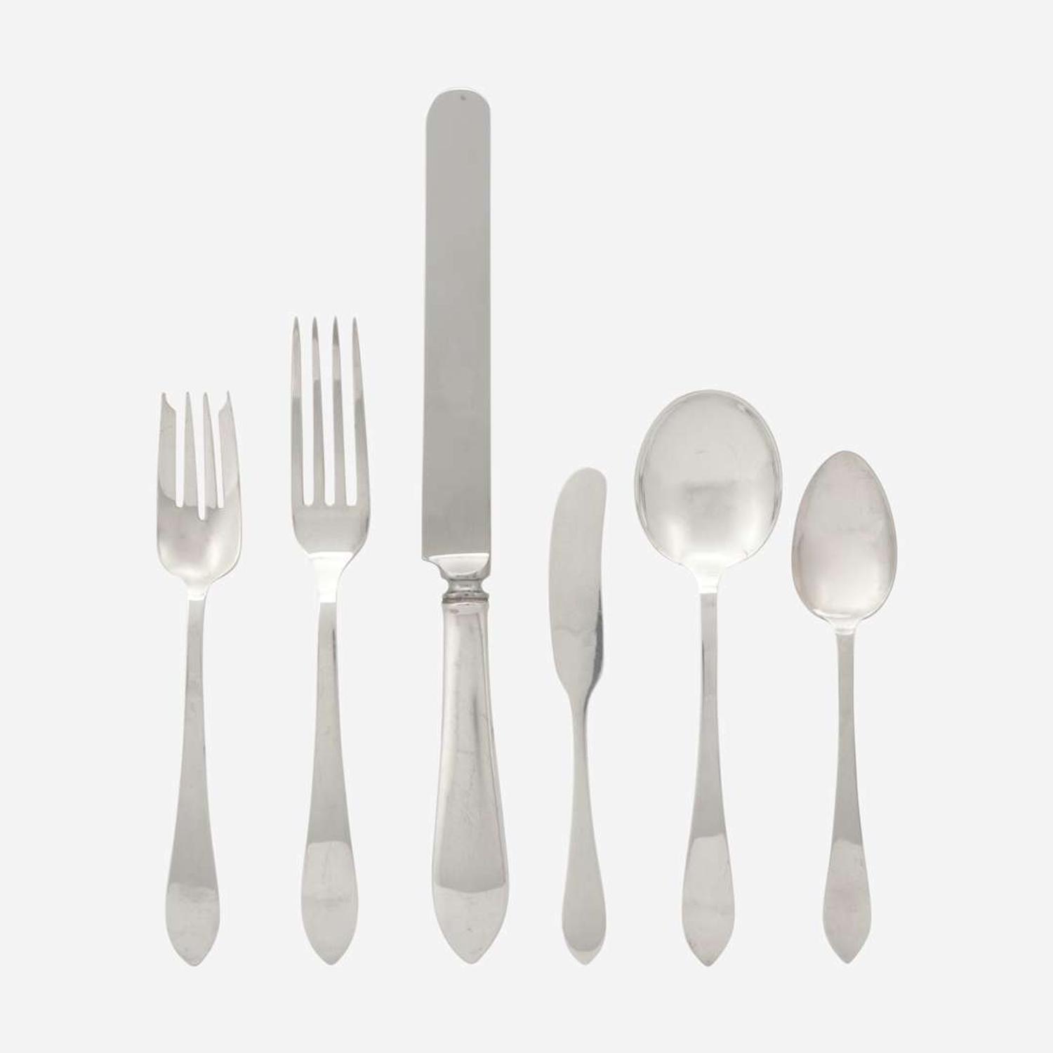 A sterling silver flatware service in the "Faneuil" pattern Tiffany & Co., New York, NY, 20th century