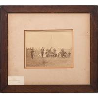 Civil War Albumen Photograph of the Guard Tent at Saratoga, 1863