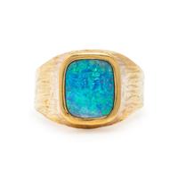 Yellow Gold and Opal Ring