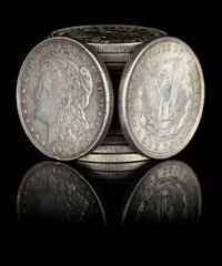 A Collection of Fifteen United States 1921 Morgan Silver Dollar Coins