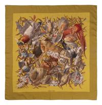 Two Hermès 90cm Cashmere/Silk Scarves