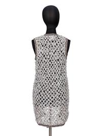 Chanel, Textured Open-Knit Sleeveless Duster