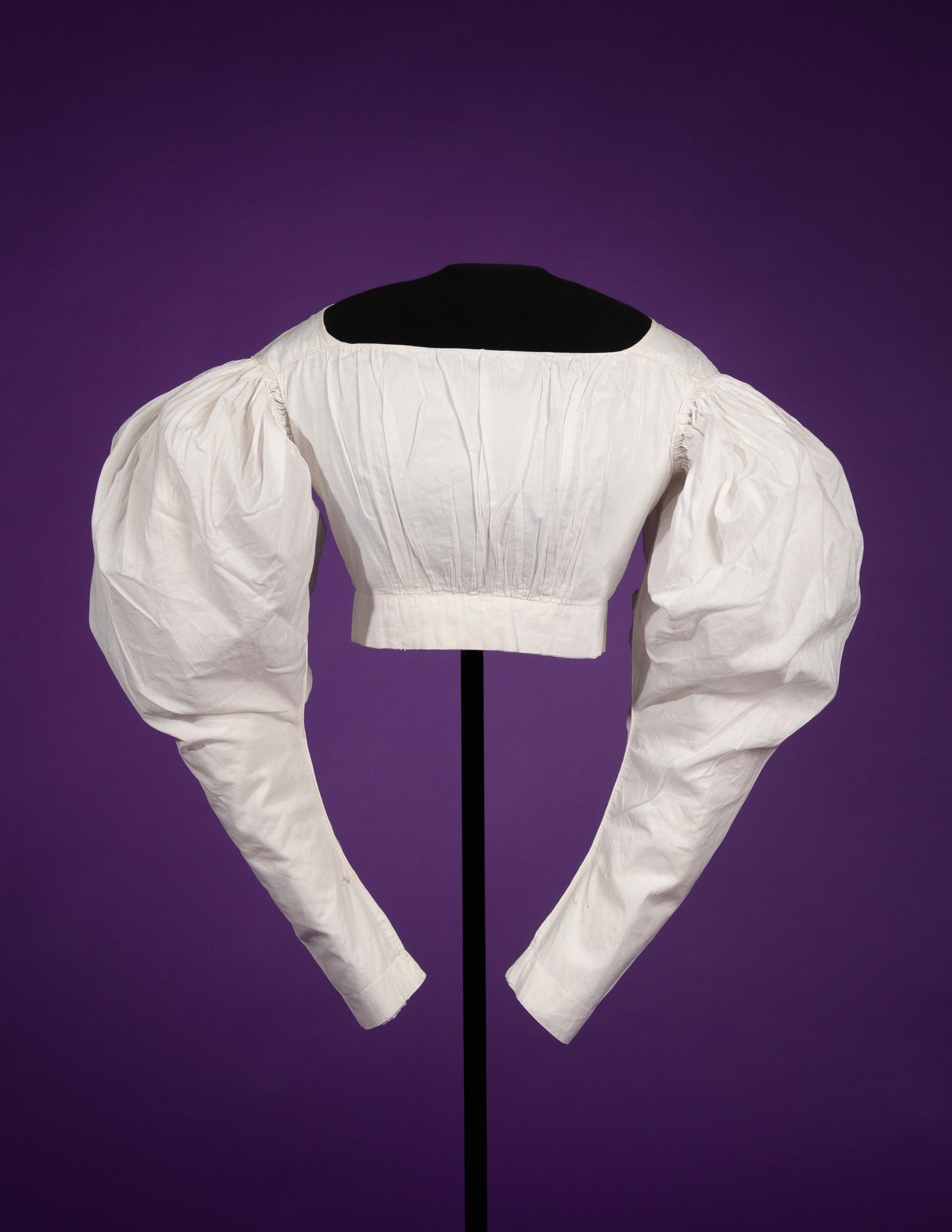 Two 19th Century Cotton Bodices, 1830-40s