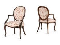 A Pair of George III Style Mahogany Armchairs