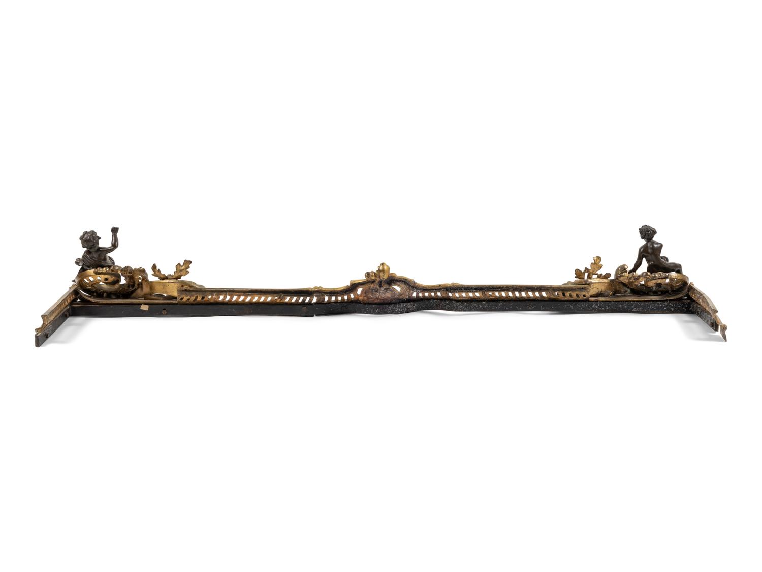 A French Gilt Bronze Fire Fender