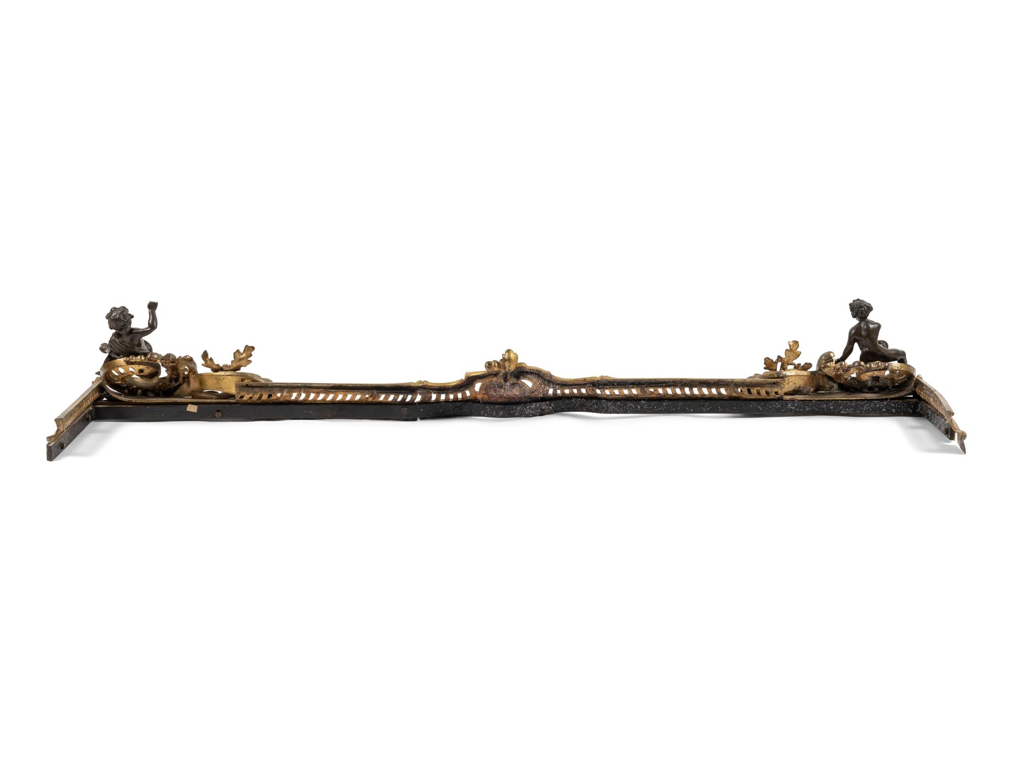 A French Gilt Bronze Fire Fender
