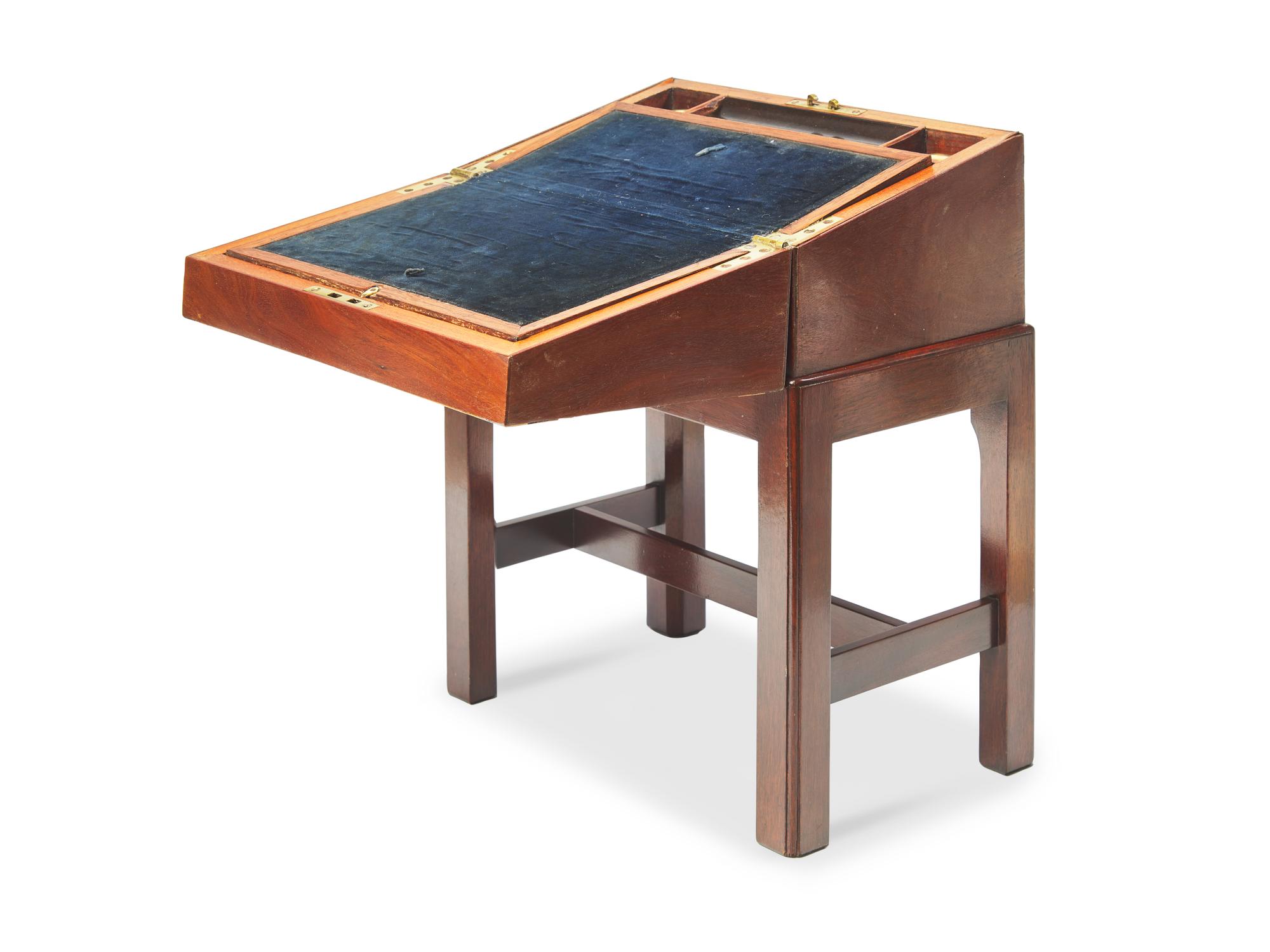 A Regency Mahogany and Parquetry Writing Box