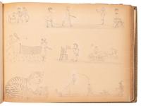 "Drawings Presented to Rev. Pius Boehm by His Little Indian Children." [Crow Creek Reservation, South Dakota.] 4 May 1899.