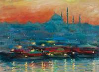 Nino Pippa, (Italian, b. 1950), Istanbul Twilight