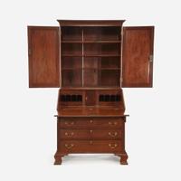 A Chippendale mahogany desk and bookcase John Janvier, Sr. (1749-1801), Cantwell's Bridge, New Castle County, Delaware, dated, "May 15th 1794"