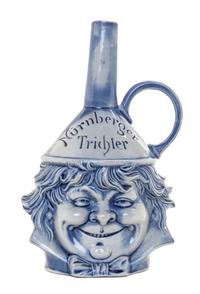 A German Porcelain Bottle Height 7 1/2 inches. — 20TH CENTURY