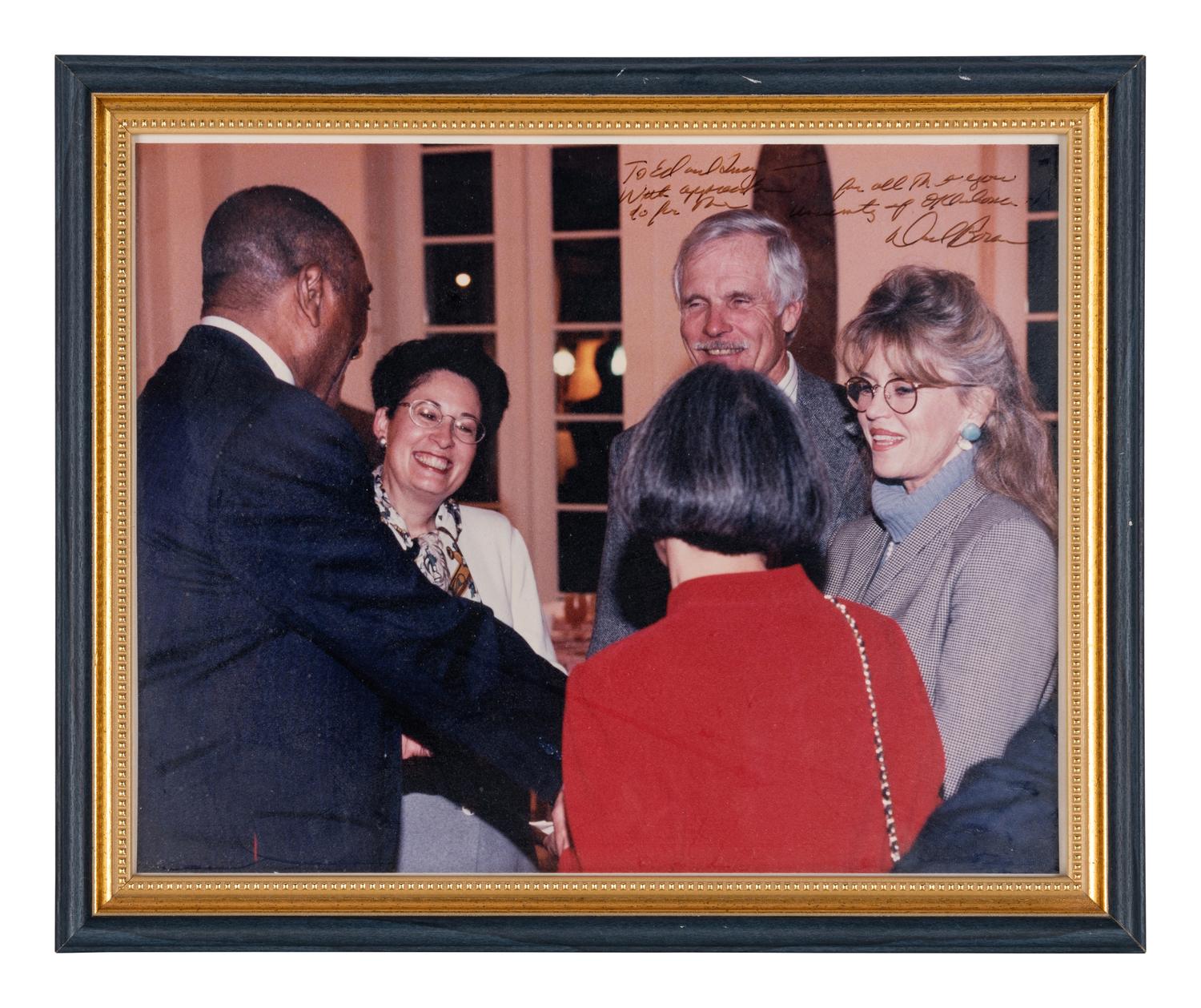 [PERKINS, Edward Joseph (1928-2020)]. A group of 10 photographs in 9 frames, from political figures to Perkins, many signed or inscribed (several presumably with secretarial or facsimile signatures), including: