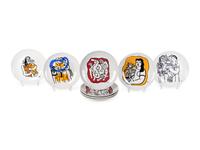A Set of Eight Musee Leger Porcelain Plates