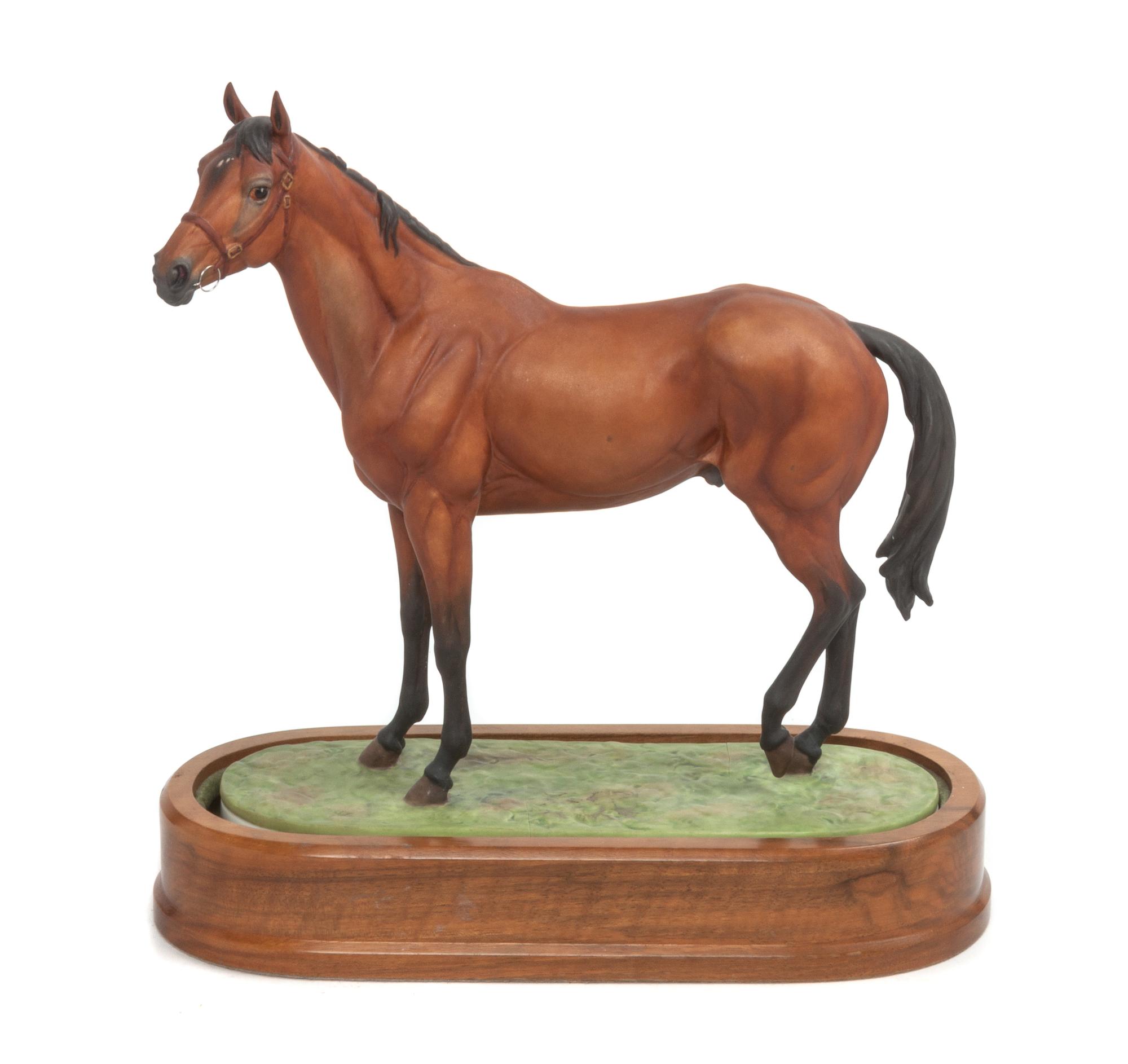 A Royal Worcester Porcelain Horse, Doris Lindner Width 9 1/4 inches. — SECOND HALF 20TH CENTURY