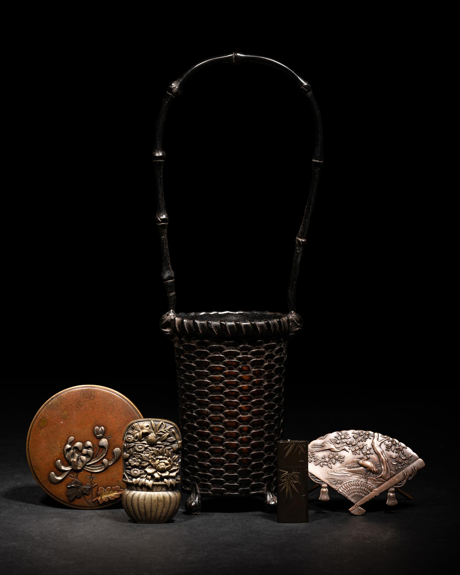 Five Japanese Mixed-Metal Scholar's Objects