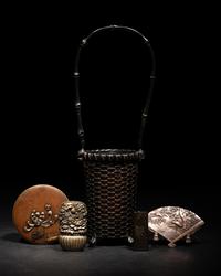 Five Japanese Mixed-Metal Scholar's Objects