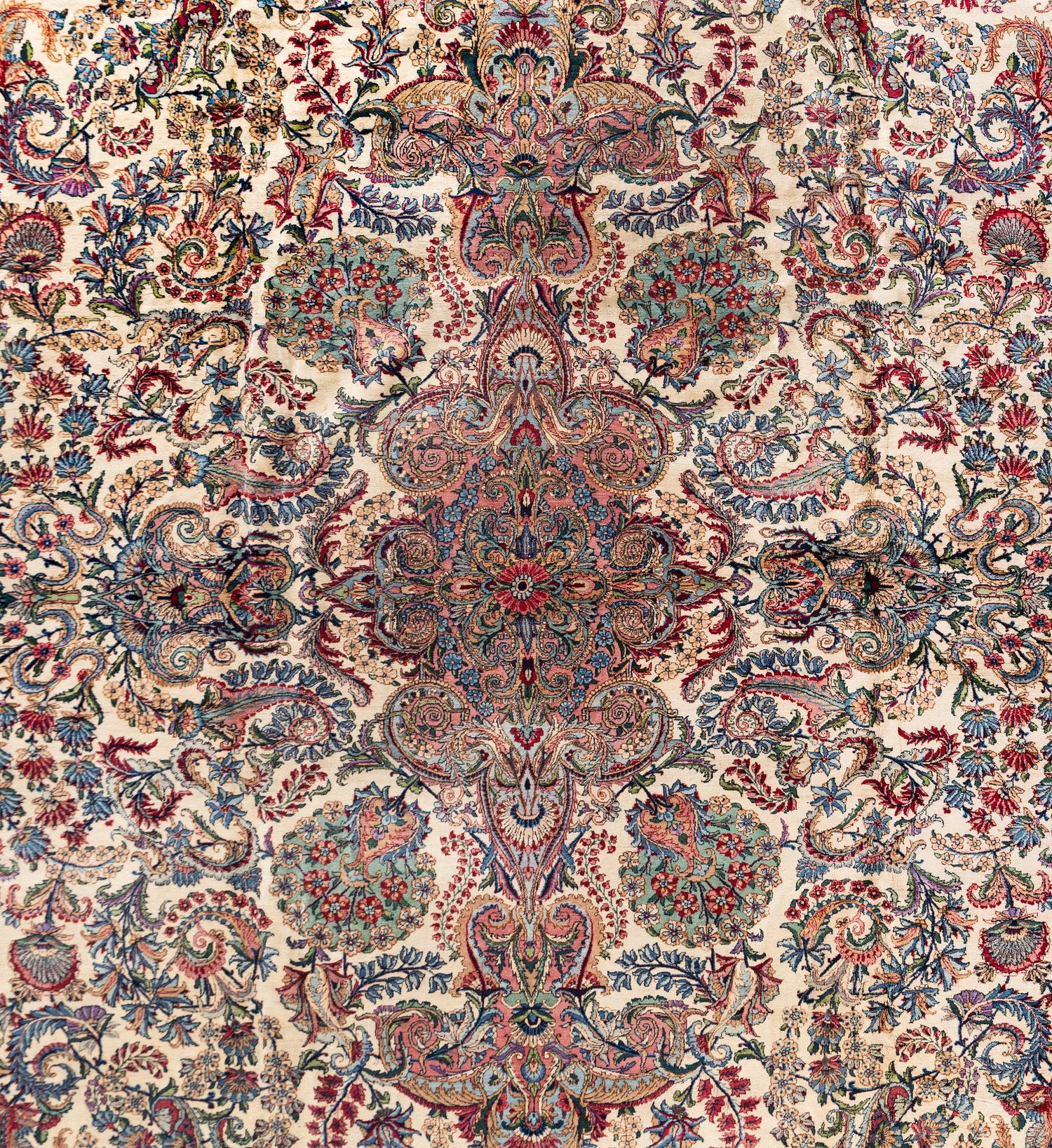 A Kirman Wool Rug