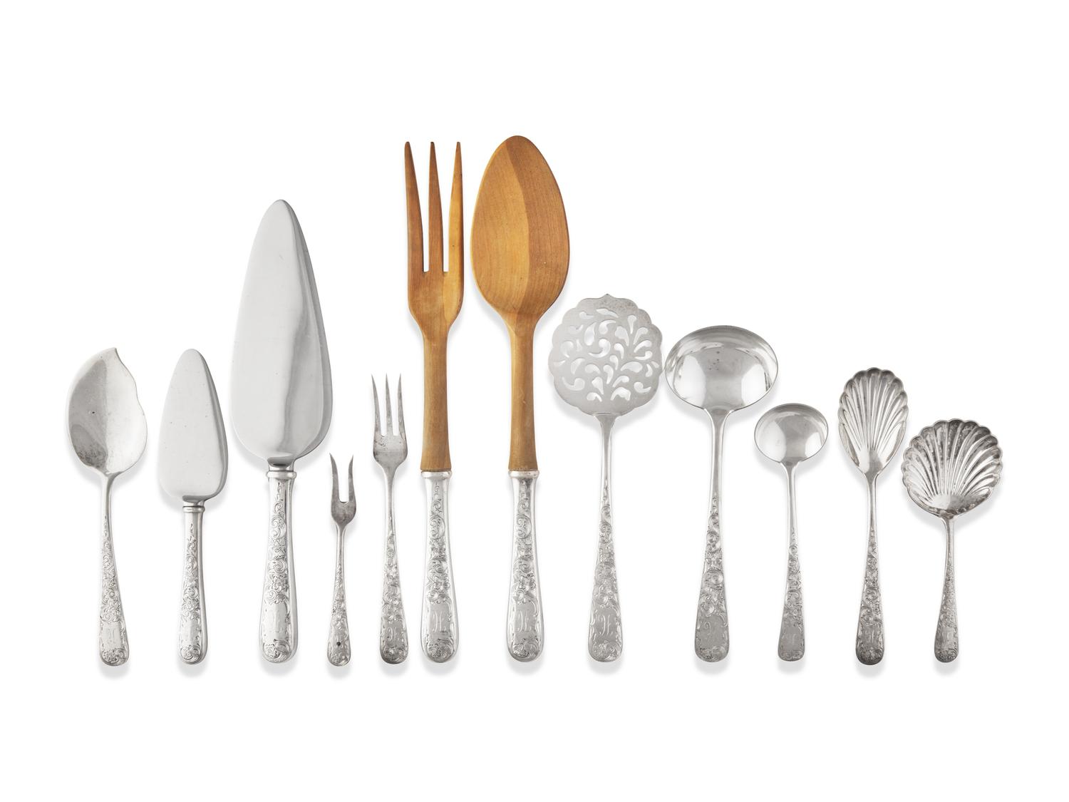 An American Silver Flatware Service