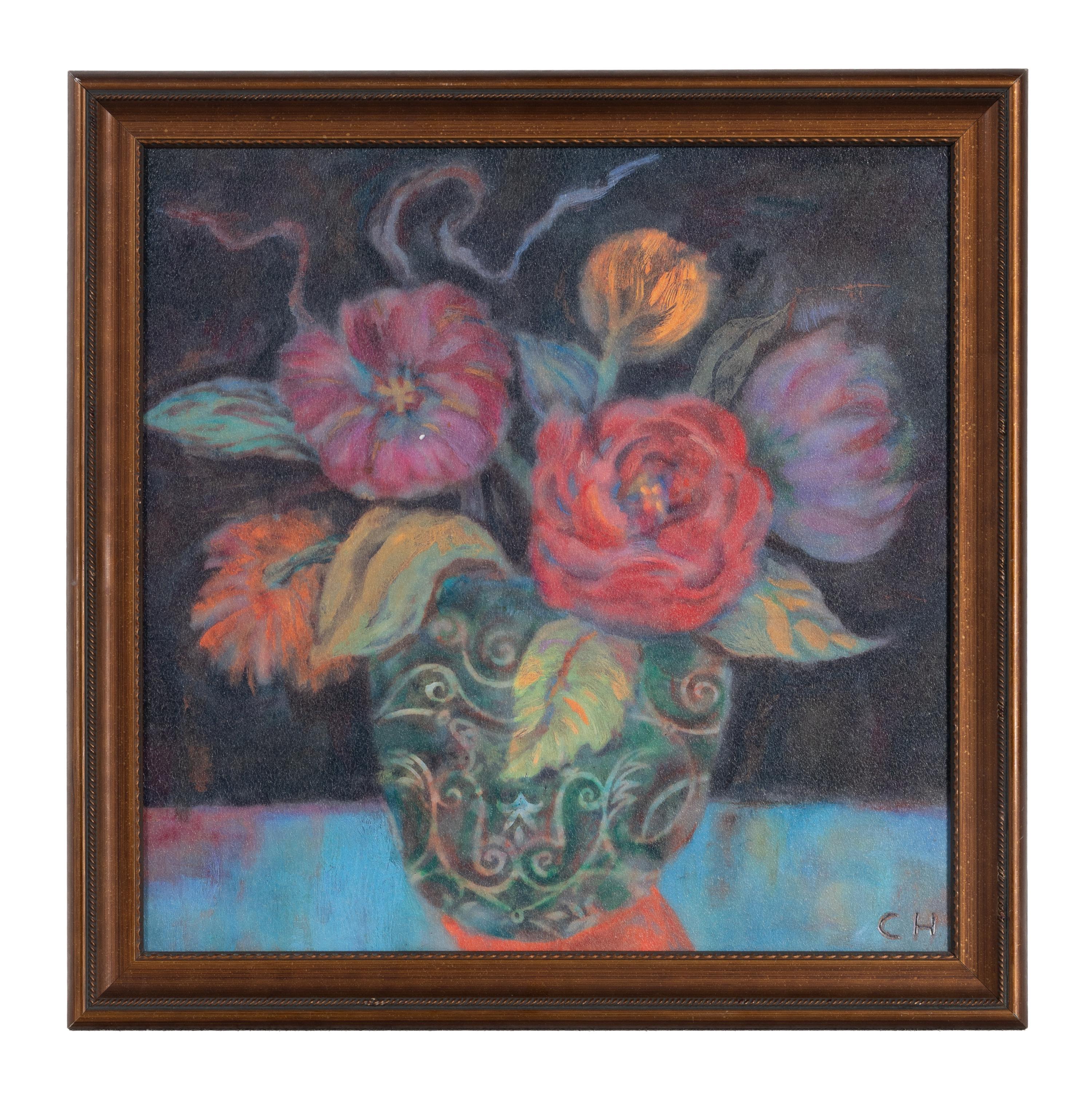 Carolyn Holman (American, 20th/21st century) — Still Life with Flowers