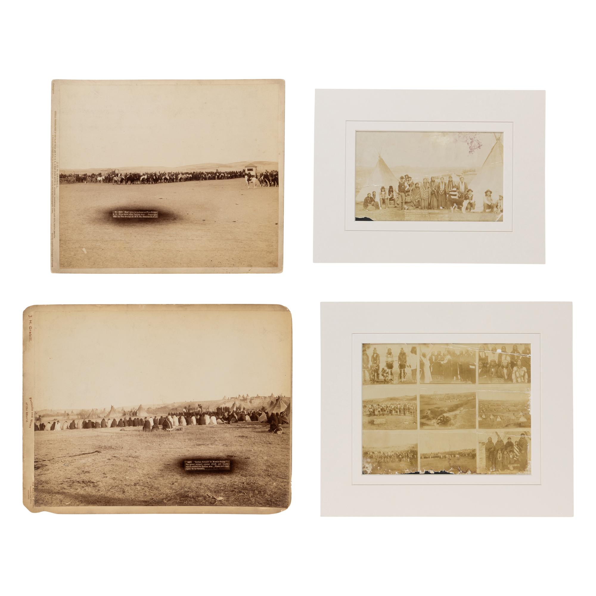 John C.H. Grabill (American, 1849-1903) — Four Photographs of Native American Subjects