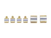 YELLOW GOLD AND MULTIGEM DRESS SET