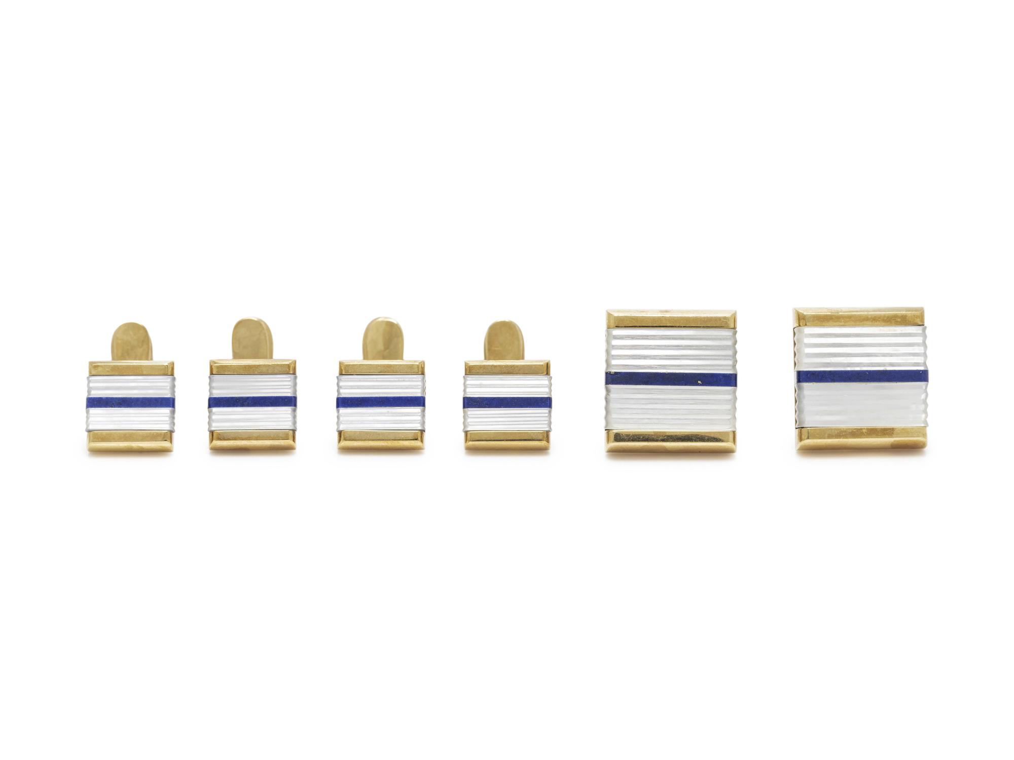 YELLOW GOLD AND MULTIGEM DRESS SET