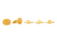 A 14 Karat Yellow Gold Dress Set, Tiffany and Co.,