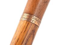[MILITARIA - NAVY]. Walking stick presented to Joseph Rudolph by Captain Giles B. Harber.