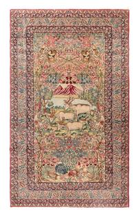 A Kirman Pictorial Rug