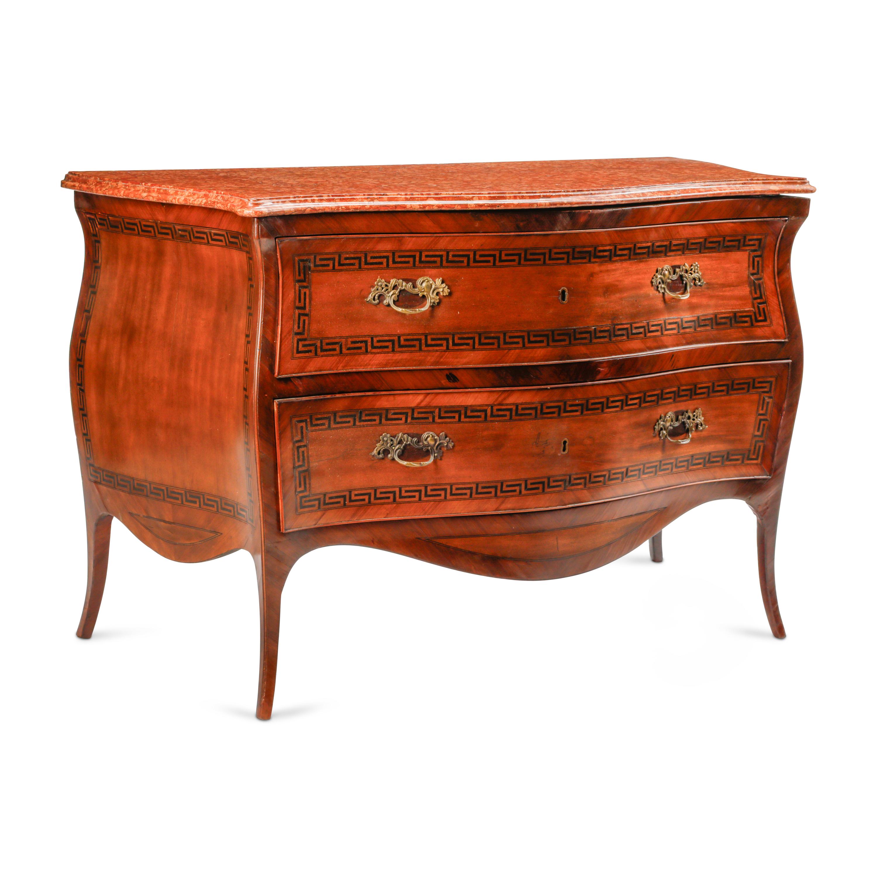 An Italian Marble-Top Commode
