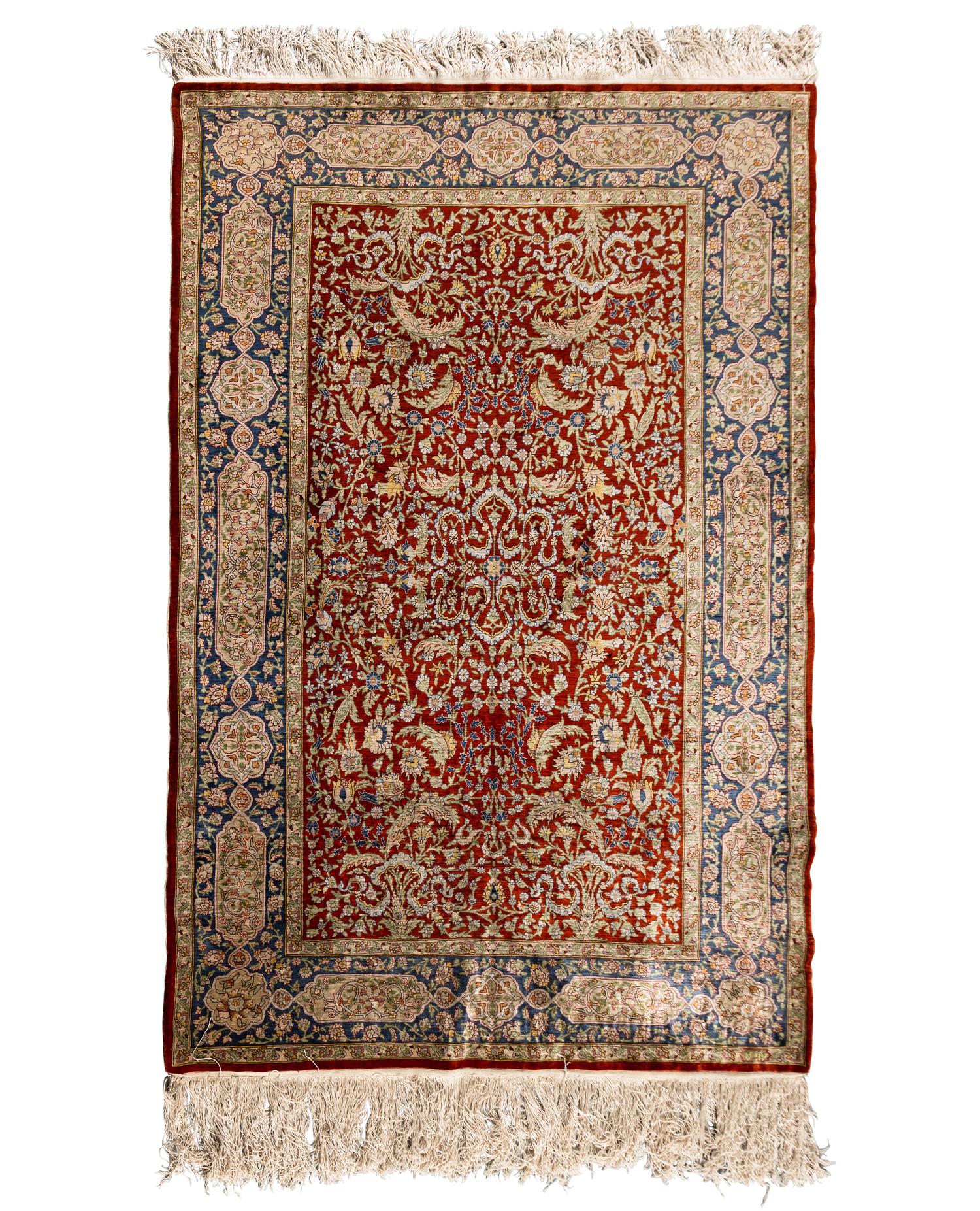 A Persian Silk Rug