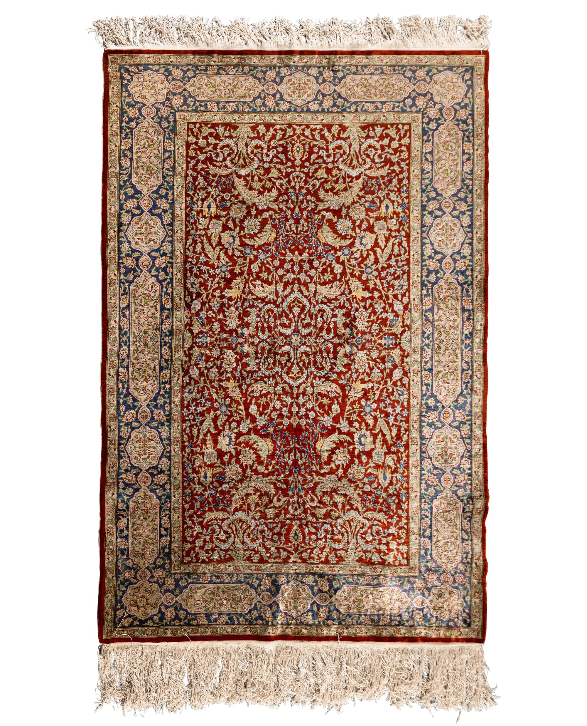 A Persian Silk Rug