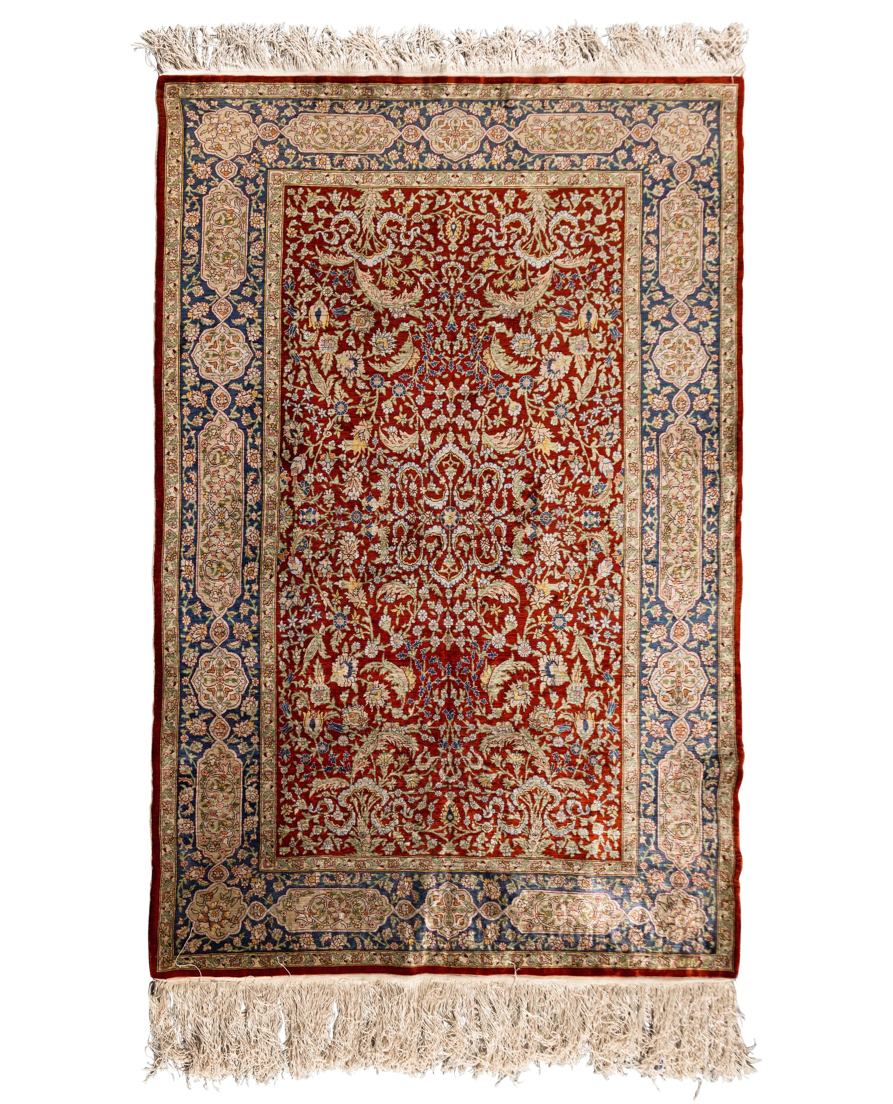 A Persian Silk Rug