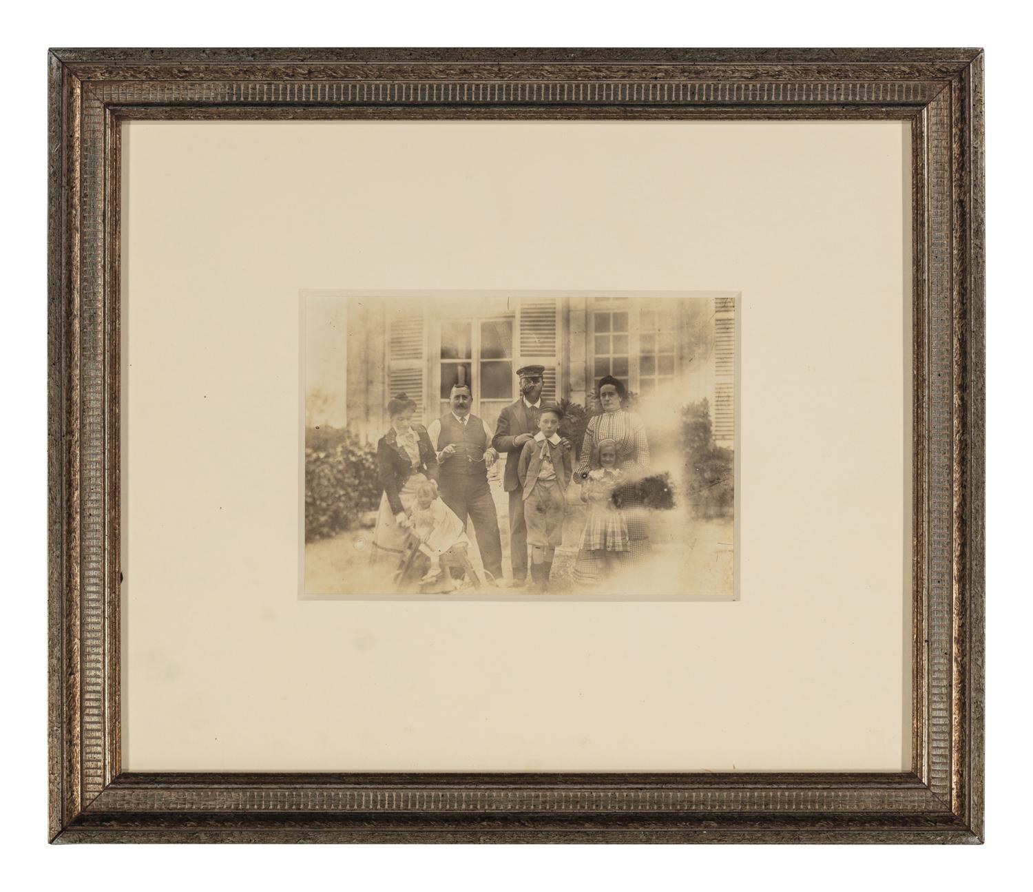 Jacques-Henri Lartigue (1894-1986) First Photo - Aunt Yéyé, My little Cousin Dédé, Uncle Auguste, Daddy, Zissou, Mummy and Marcelle, Pont de l'Arche, 1902