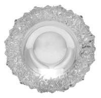 An American Silver Center Bowl, S. Kirk & Son Inc., Baltimore, MD, pattern 227, the rim having floral, foliate and S-scroll repousse de