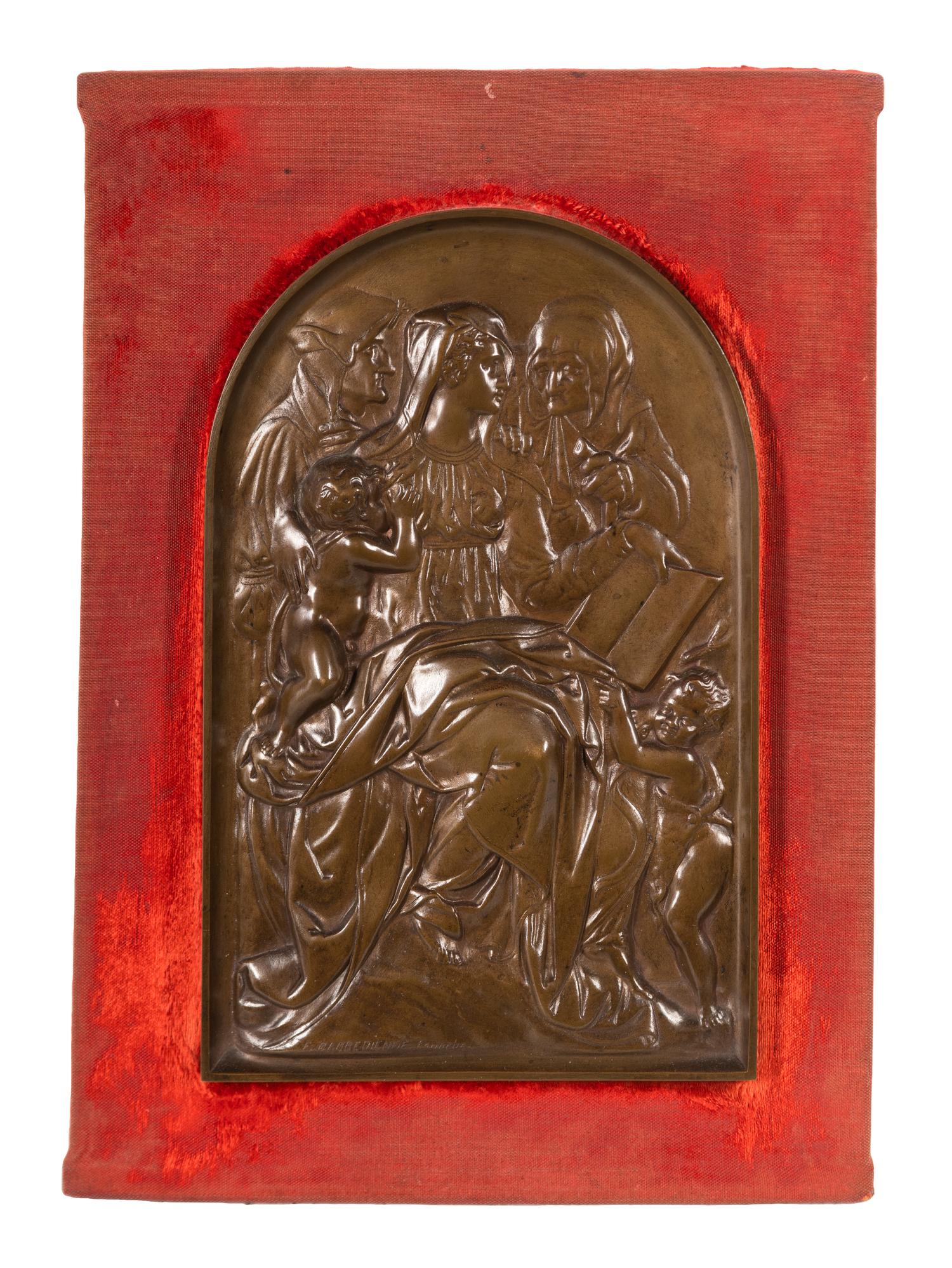 A French Bronze Plaque After Pierino da Vinci