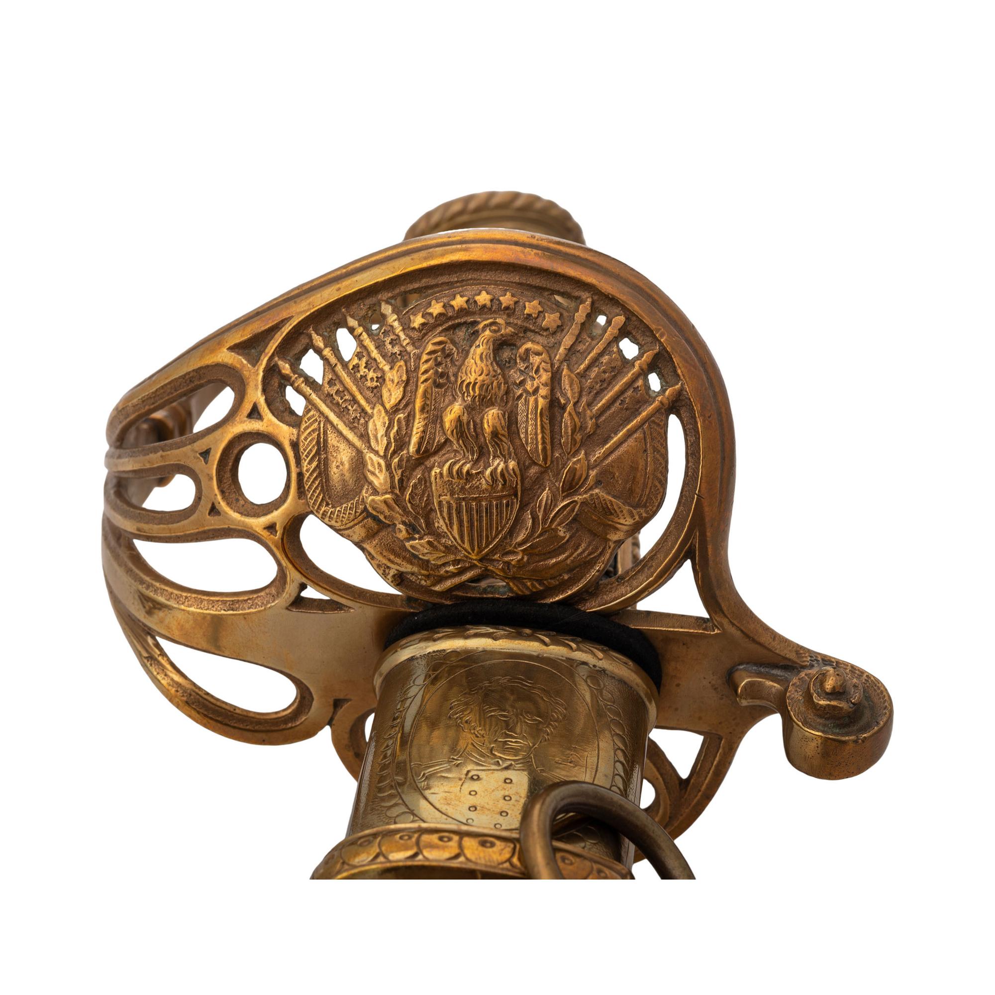Combination French Hilt Schuyler, Hartley & Graham Officer's Sword Inscribed to Lt. Mason Rea 24th Mass. Infantry - KIA at Drewy's Bluff