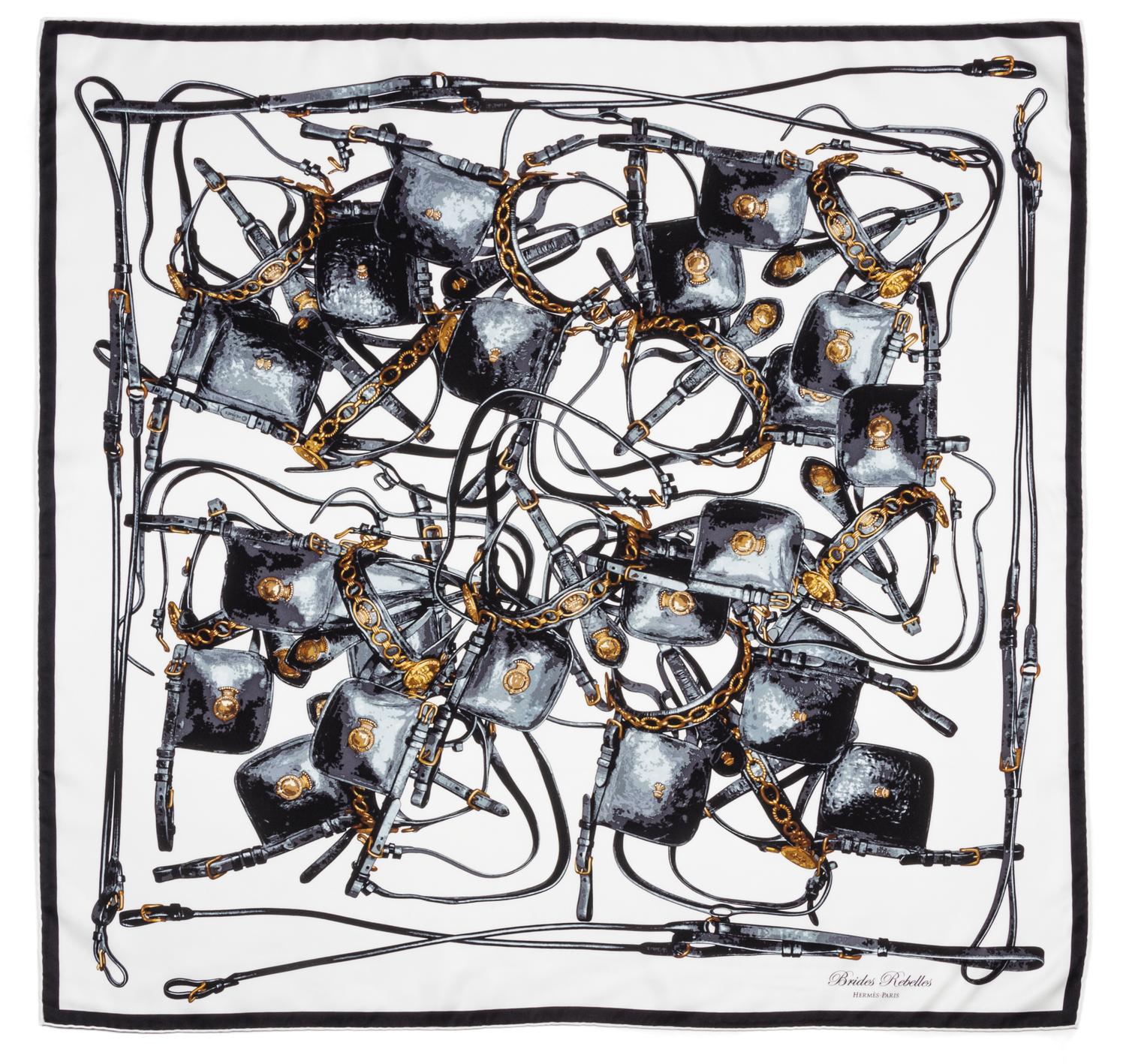 An Hermes 90cm Silk Scarf, 36"x36".