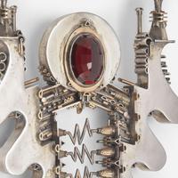Richard Mawdsley (American, b. 1945) Silver and Gold Belt Buckle, USA, circa 1970