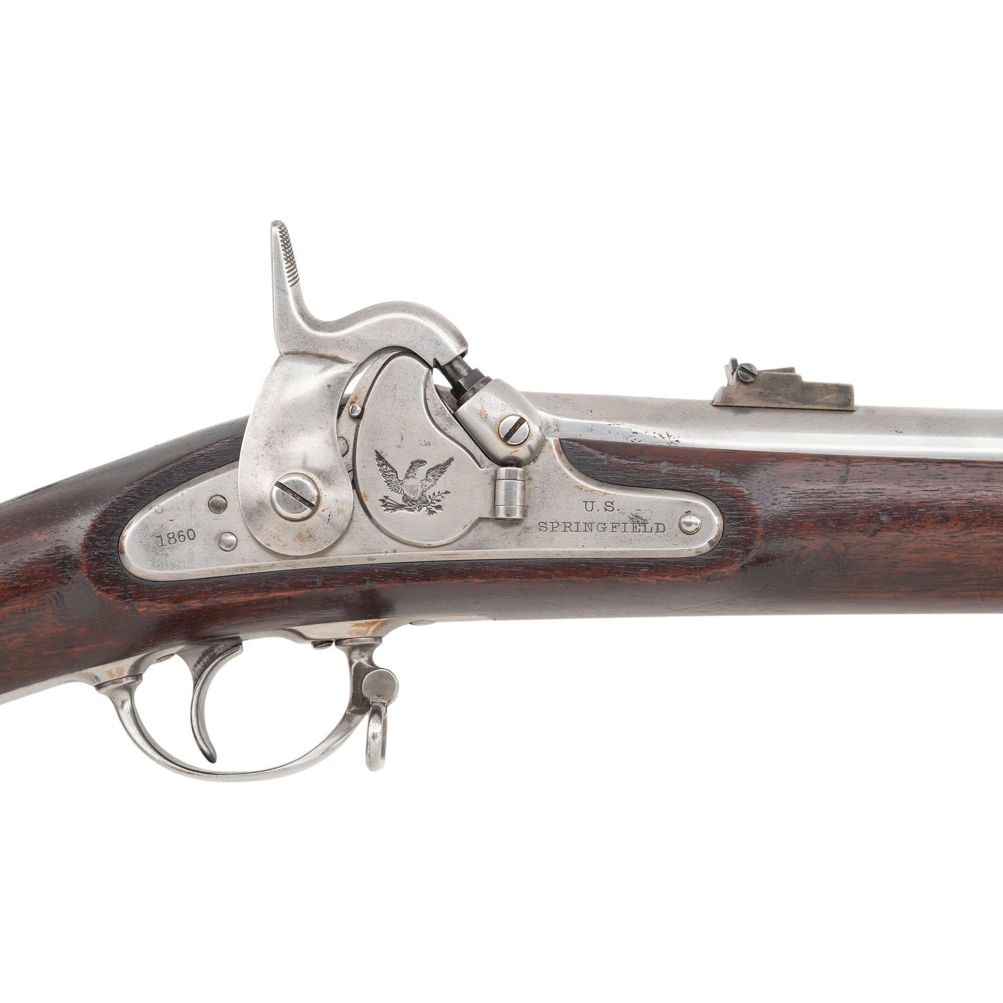 US Springfield Model 1855 Rifle Musket with Patchbox - Dated 1860