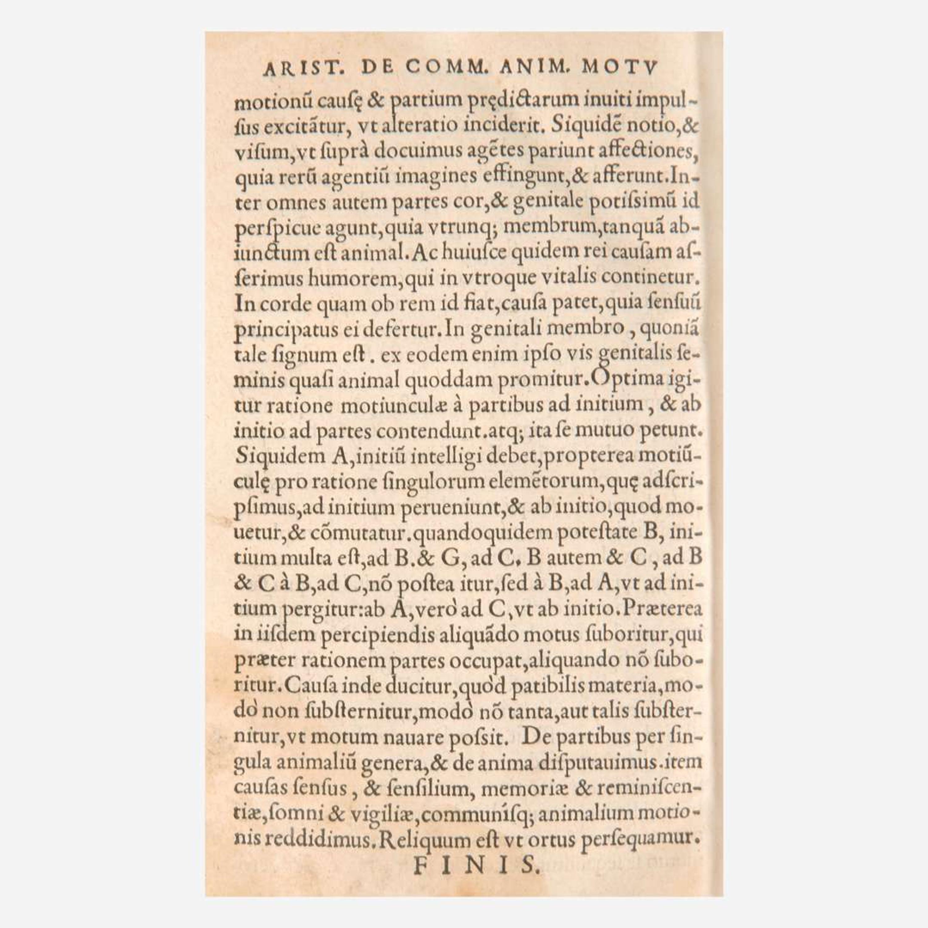 [Early Printing] [Aristotle] Group of 4 Works by Aristotle