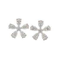 DIAMOND FLOWER EARRINGS