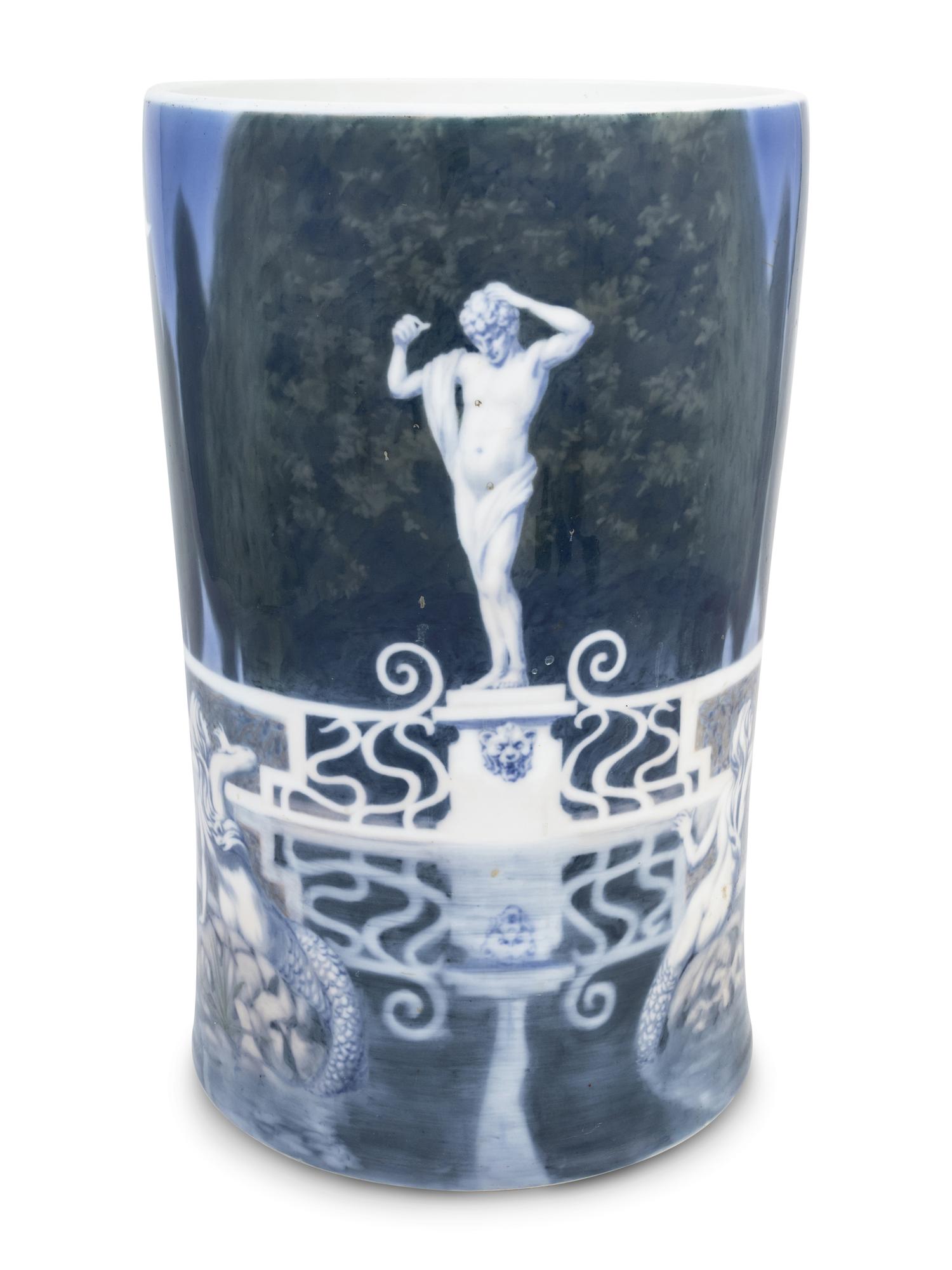 A Royal Copenhagen Porcelain Umbrella Stand